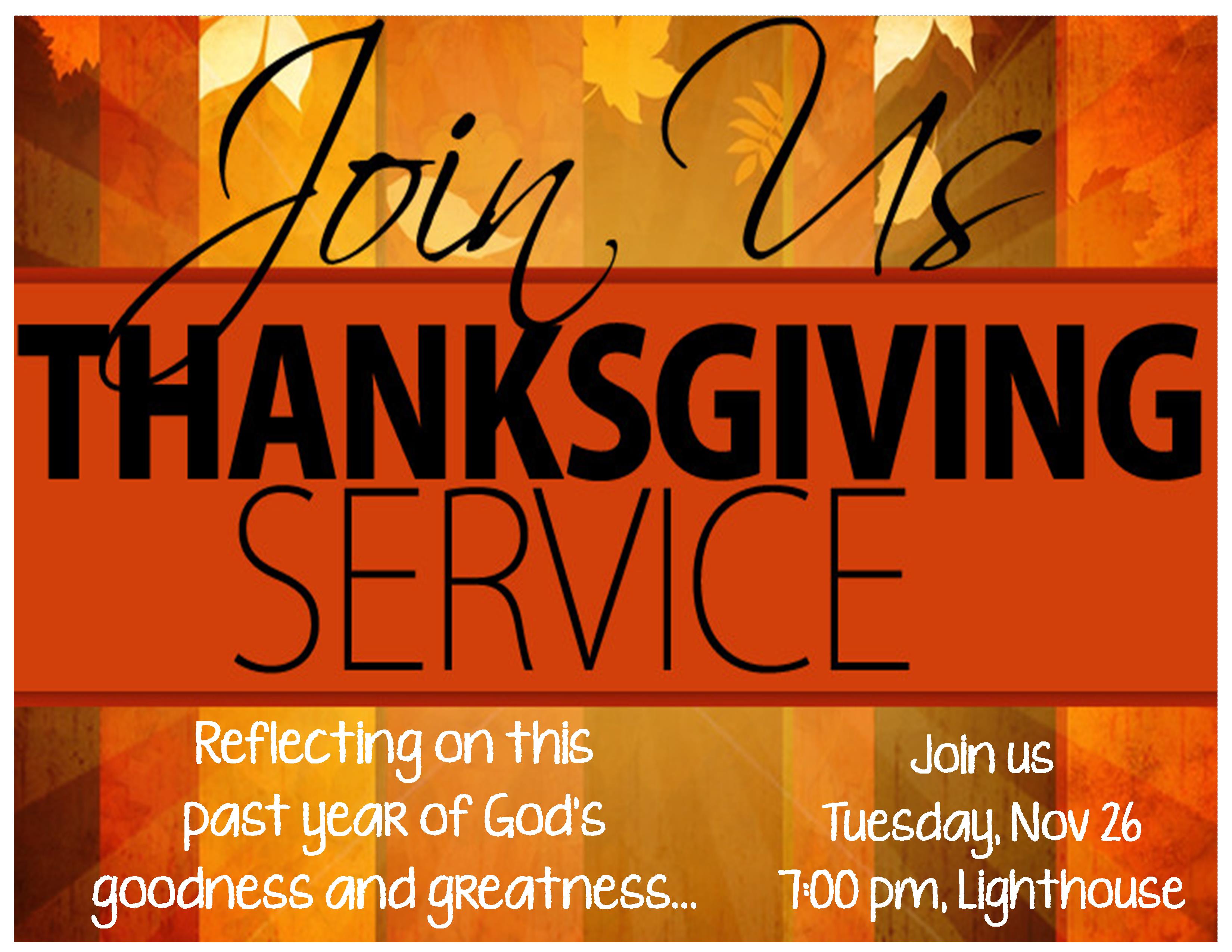 Thanksgiving church service charlotte nc